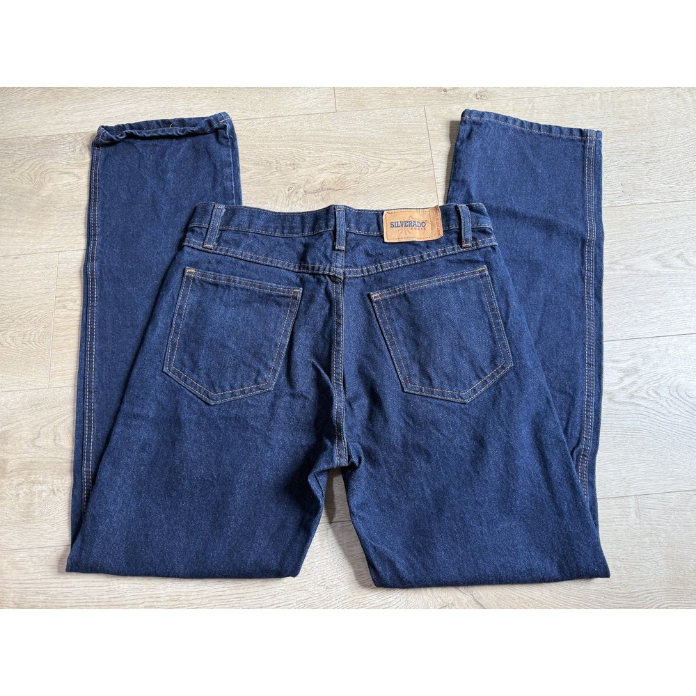 EUC Mens Silverado Forte Jeans bootcut 32" inseam dark wash cowboy western sz 32